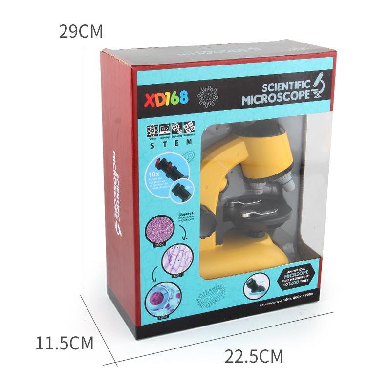 Direct Supply Of Experimental Simulation 360-Degree Rotating Microscope Toys, Children'S Science And Education Microscope High Definition 1200 Times
