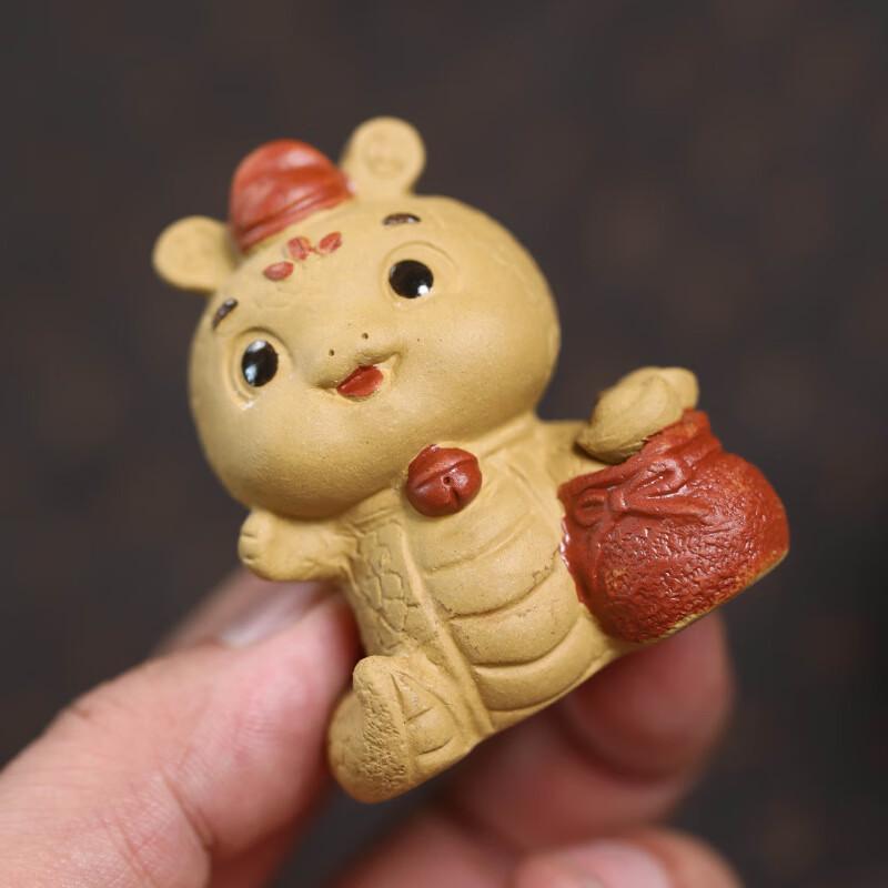 Zhinianhua Purple Clay Zodiac Snake Tea Pet