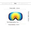 Sport Snowboard Ski Goggles Windproof Skiing Eyewear Double Layers Anti-fog Ski Mask Glasses Men Women Sunglasses Goggles