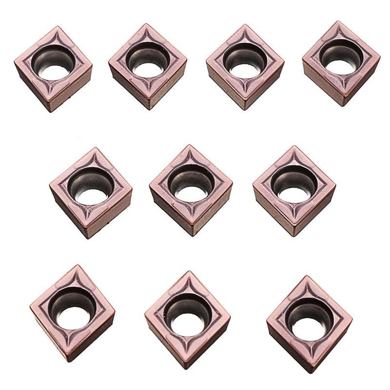 10x CCMT09T304 VP15TF Carbide Inserts CCMT 09 T3 / CCMT32.51 Insert Replacement