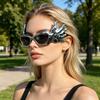 Monsters Hands Sunglasses Novelty Futuristic Sunglasses Lightweight Funny Hands Glasses with UV400 Mirror Lenses Gift for Men Women