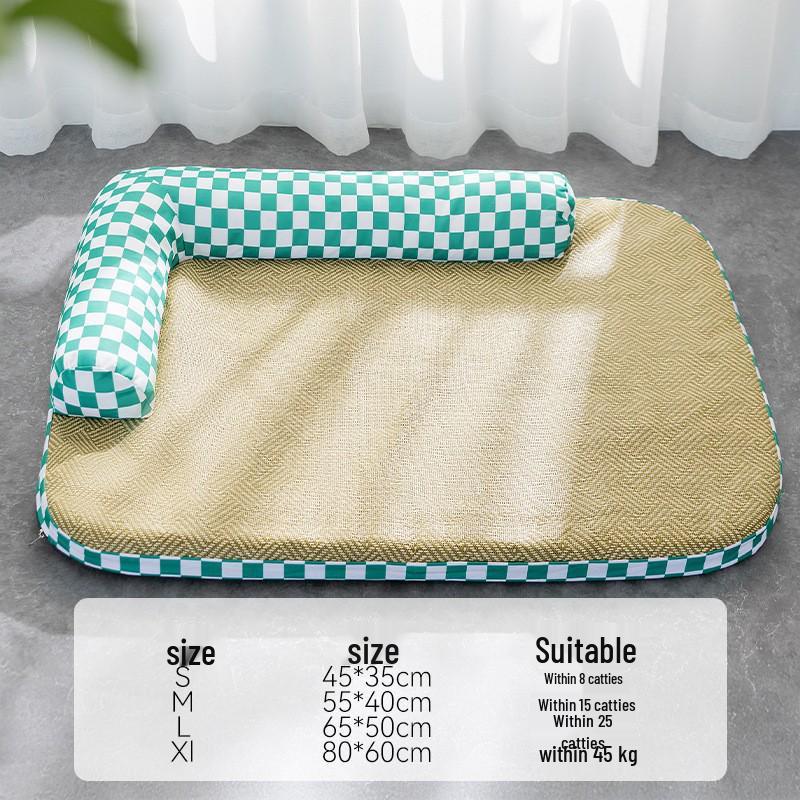 Breathable Removable Dog & Cat Nest: Latex Cushion Sofa Bed, Small Pet Sleeping Pad, Spring/Summer-Ready.