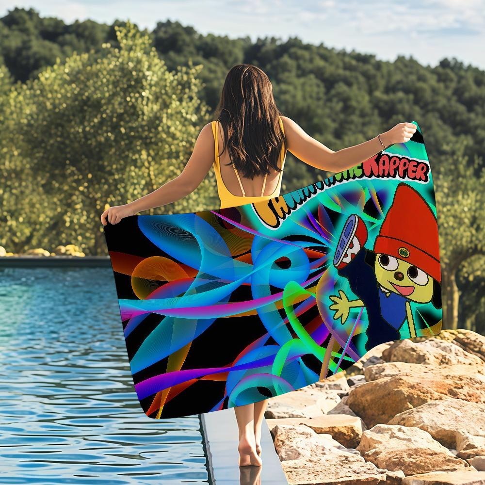 Towel Beach Towels Yoga Gym Lightweight Portable P-PaRappa the R-Rapper For Swimming Shower Travel Sports Accessories Sandproof
