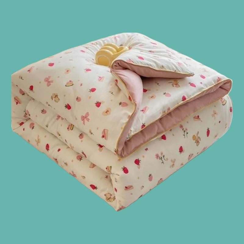 Printed Class A Raw Cotton Soybean Quilt Thickened Spring And Autumn Quilt Soybean Fiber Winter Quilt