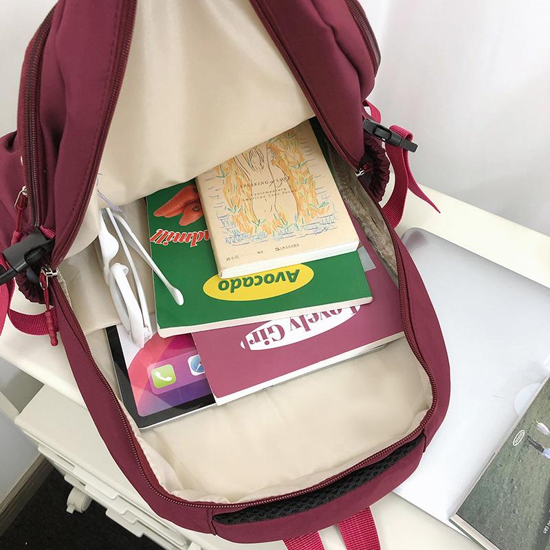 Schoolbag backpack, Korean style simple casual new model for middle and high school students, large capacity laptop backpack for men and women