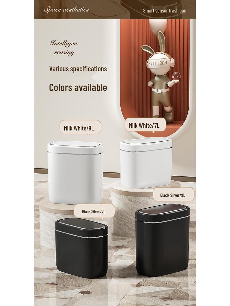 2025 Smart Sensor Trash Can for Home – Automatic Induction Bin for Bathroom & Living Room