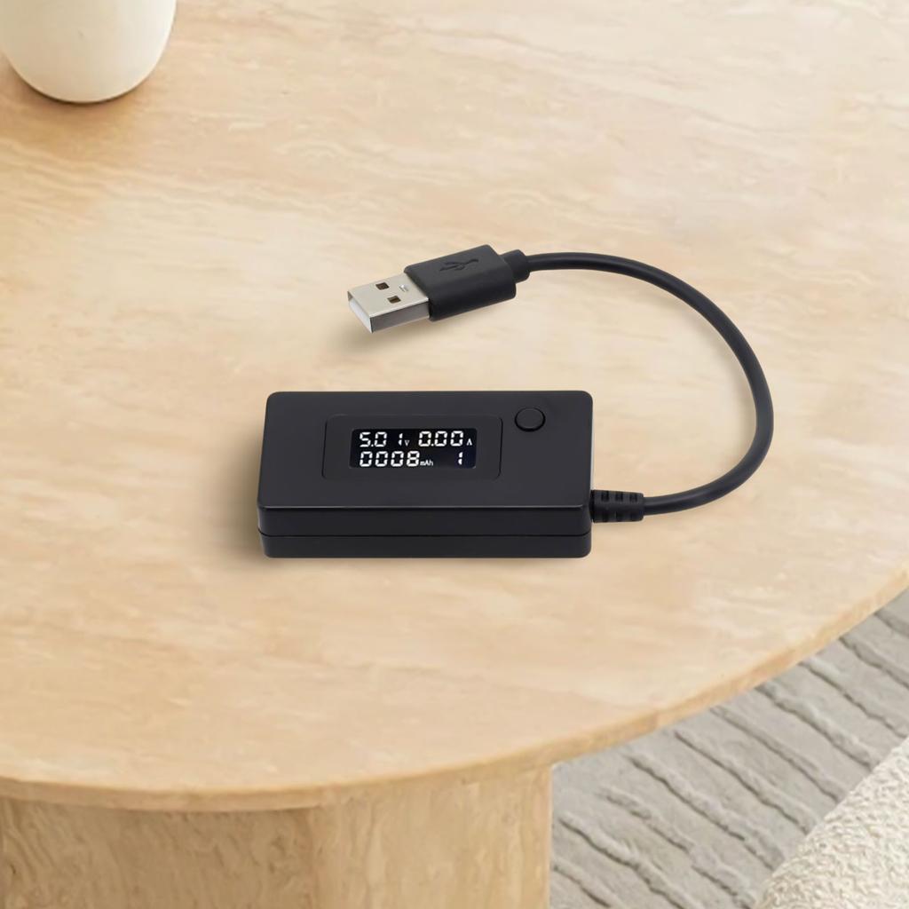 USB Tester Current Voltmeter For Voltage Current MAH 4-30V/50mA~3000mA Data Saving Function Power Capacity Tester