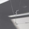 Fashion Jewelry 925 Sterling Silver Necklace Big Dipper Star Drop Diamond Tassel Chain Gold Plated Necklaces Women
