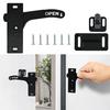 Universal Screen Door Handle & Latches Set Sturdy Aluminum Screen Door Lock & Handle Replacement for Secure Closure