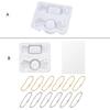 Silicone Resin Casting Molds Epoxy Quicksand Molds Resin Shaker Mold for Keychain Charm Jewelry Making Pendant Molds