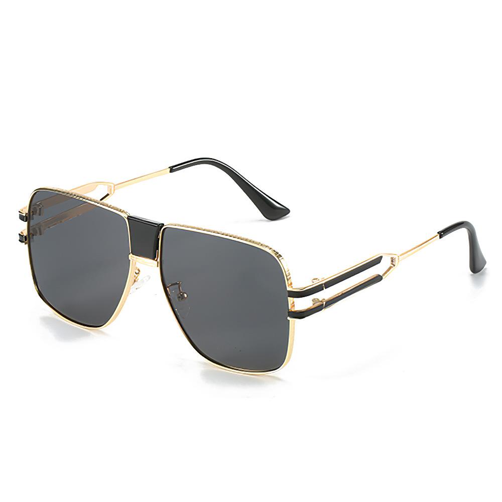 Fashionable High-End Oval Shaped Sunglasses For Women With Unique Golden Frame Delicate Frame Design Paired Women Sunglasses