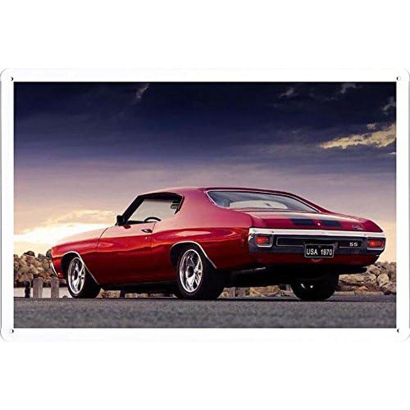 Vintage Automobile Car Vehicle Metal Tin Signs Posters Plate Wall Decor for Home Bars Garage Cafe Clubs Pub Retro Posters Plaque