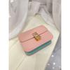 Leather spring and summer new bag women's messenger bag women's box small square bag, women's bag small shoulder tofu bag
