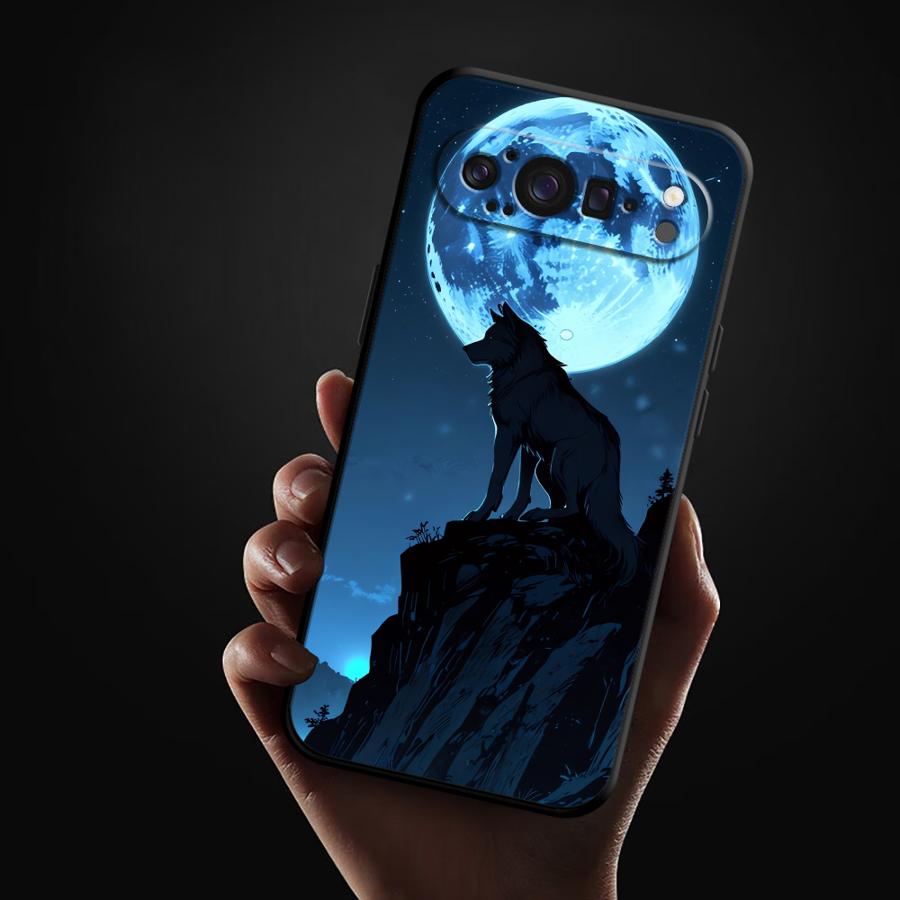 Custodia per Google Pixel 10A 9a 6a 10 9 Pro XL 8a 6 7 8 Pro 7a Funda Copri Telefono Lupo Foresta