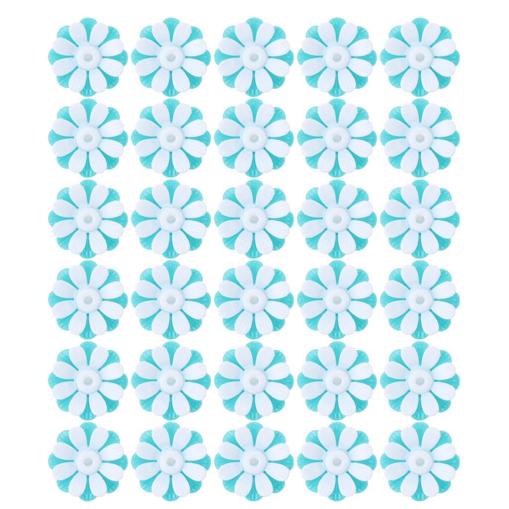 30 STÜCKE Kolibri-Futterspender Ersatzblumen Leuchtend gefärbte Vogelfutterspender Futterstellen Teile Leicht zu reinigen Grün +