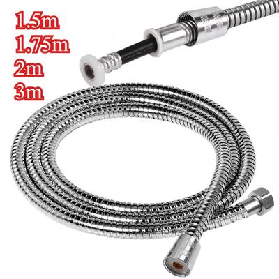 Durable Flexible Shower Hose 1.5M/3M Extra Long Stainless Steel Extension Shower Plumbing Pipe Hose Water Hose Bathroom Accesso