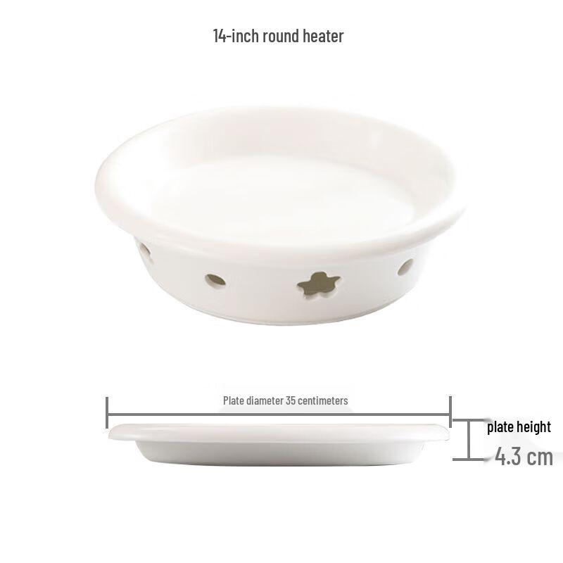 Ceramic Food Warmer with Candle/Alcohol Heater