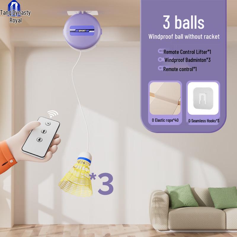 Automatic Indoor Badminton Rebound Trainer Universal