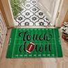 A Flannel Door Mat with A Football Field Pattern Rooms Front Doors Bedrooms Kitchens Corridors Laundry Rooms Interior Floor Ma