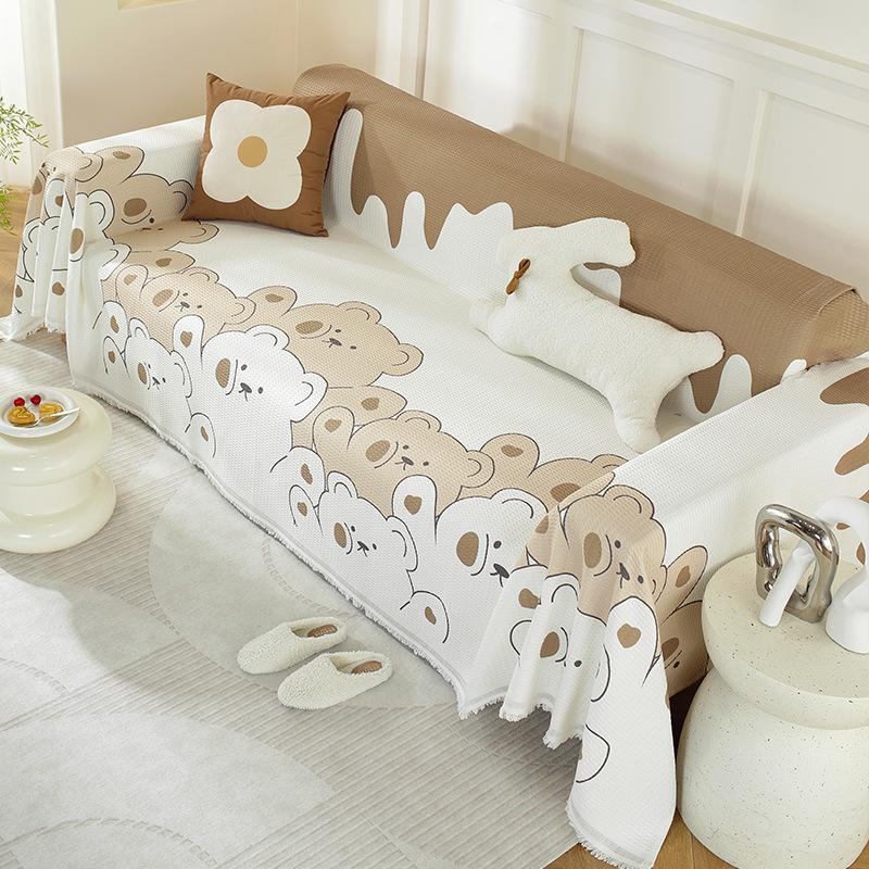 Полотенце для дивана с геометрическим узором — фото 15