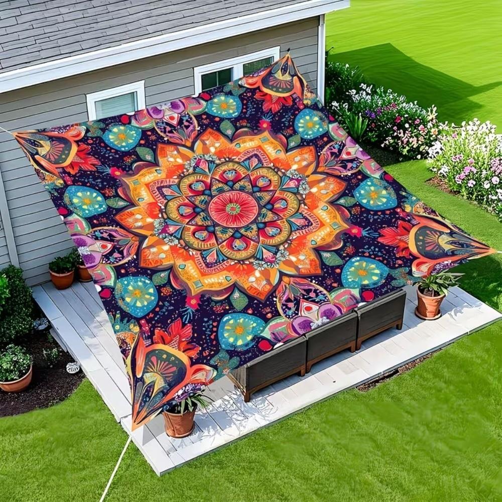 Rectangular Shape Shade Cover Waterproof Fabric Patio Canopy Sunshade Sail Outdoor Garden