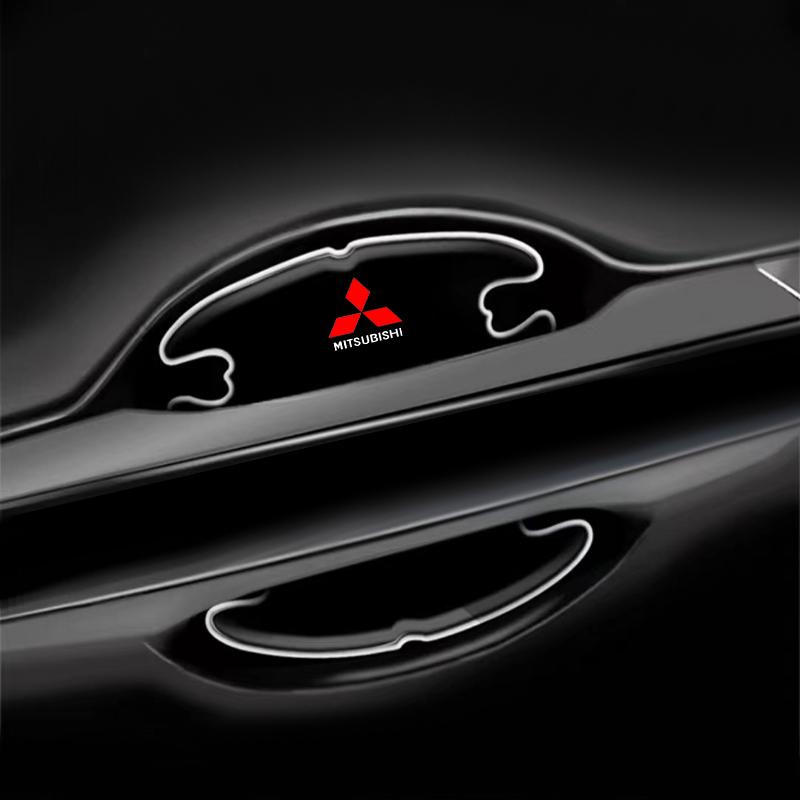 Car Door Transparent Strip Anti-Collision Protection Strip Protection Handle Sticker for Mitsubishi Pajero Outlander XL Montero