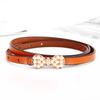Leather Waist Belt For Women With Pearl Butterfly Decor Summer Casual Dress Accessory