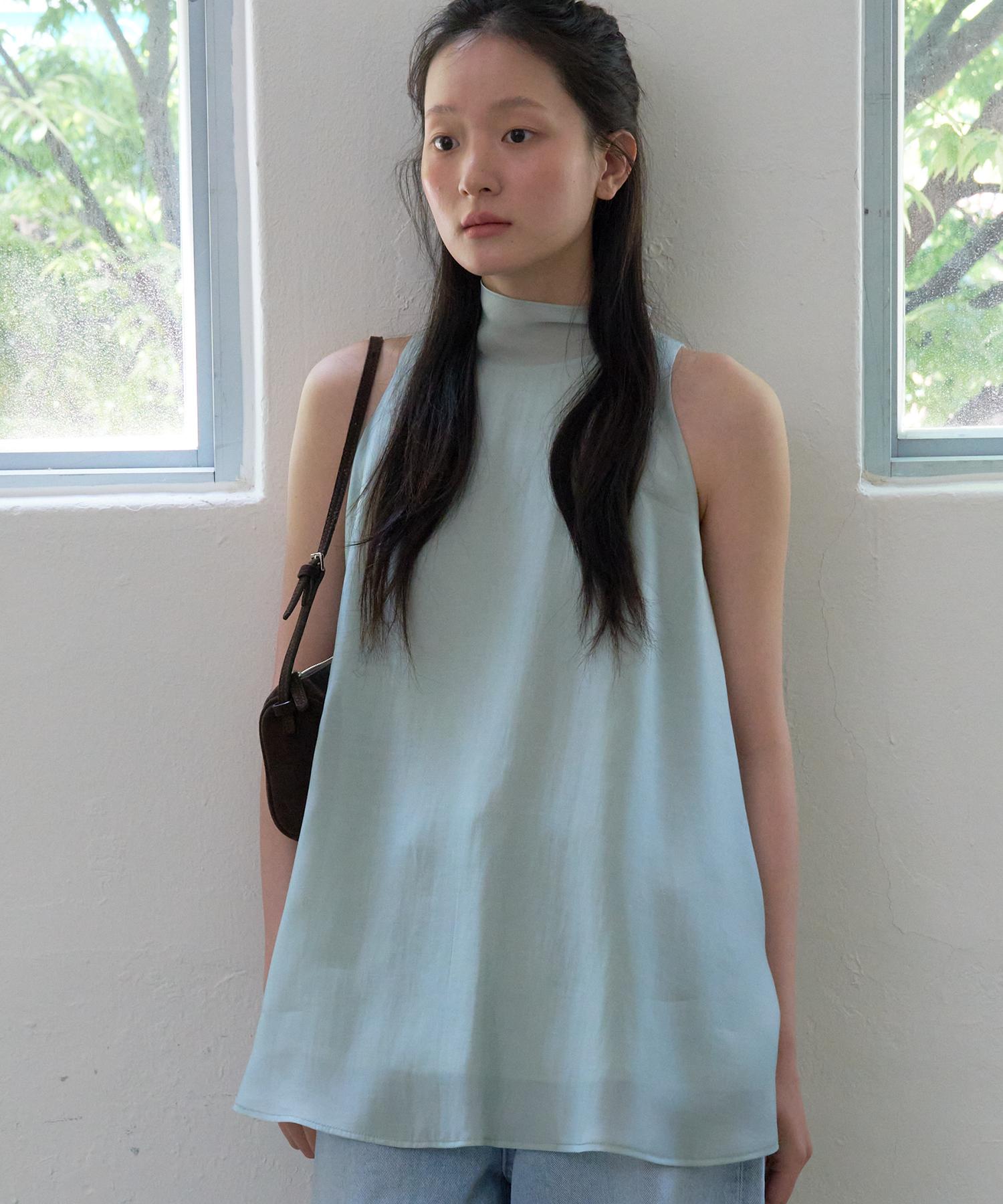 Soiree Sheer A Line Blouse - Mint Mint