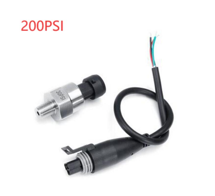DC 5V 1/8NPT Pressure Transducer Transmitter Sensor Stainless Steel Oil Air Water 15/30/60/80/100/150/200/300/500/1000/1600Psi