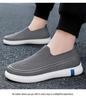 Men's Spring Flyknit Breathable Slip-On Loafers - Korean Style, Comfortable, Thick Sole Casual Dad Shoes