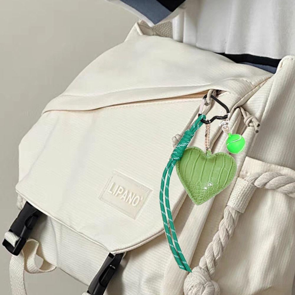 Basketball Braided Rope Car Keyrings PU Love Football Bag Charm Leather Heart Keychain  Kids Gifts