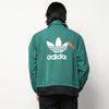 Adidas Trefoil Mr Windbreaker V2 Snap-Button Fleece Sport Jacket Men Outerwear Forest-Green HG7905