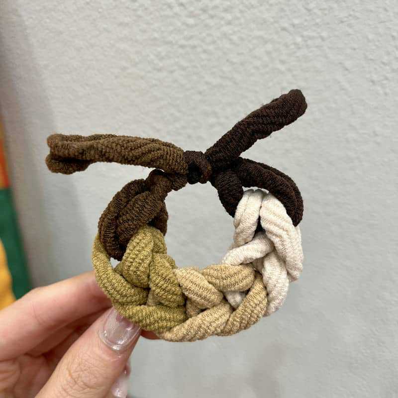 

10Pcs High End Rubber Band Women s Woven Bow Headband Head Tie High Elasticity Headband Rubber Band Headband Hair Accessory