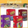 Flip Uno No Mercy Card Board Game Toy Family Party Prop Kids Gifts Box Iron
