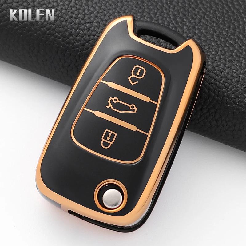 New Tpu Car Key Case Cover Fob For Hyundai I20 I30 Ix20 Ix25 Ix35 Elantra Accent For Kia Sportage Rio 3 Soul Optima Ceed K5 Bag
