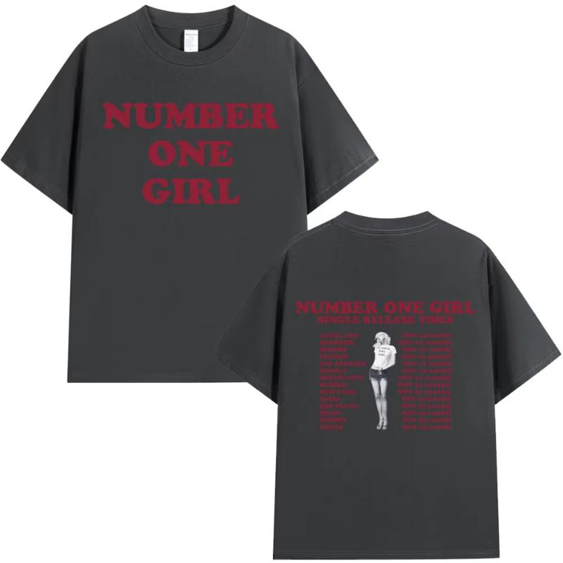 Ros Number One Girl T Shirt Unisex Unisex Clothing Harajuku Tshirt Y2k Unisex High Quality Cotton Short Sleeve Tee Shirt Fans Gift