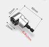 3-Piece Nickel-Plated Steel Drill to Wrench Conversion Kit