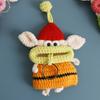 Cartoon Crochet Keychains Handmaking Knitting Doll Jewelry Gift Sausage Mouth Doll  Car Keys Holder