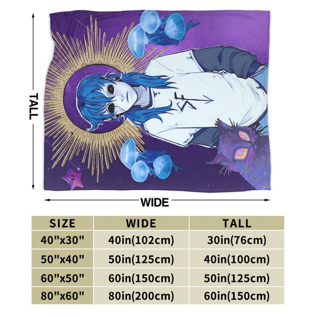 Sally Face Sal Fisher SF Plush Blankets Game Gothic Creative Throw Blankets for Home 150*125cm Ultra-Soft