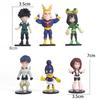 6PCS/4PCS Anime Figure PVC Q-Version Bakugou Katsuki Midoriya Izuku Action Figures Series Model Suitable For Collection Or Gift