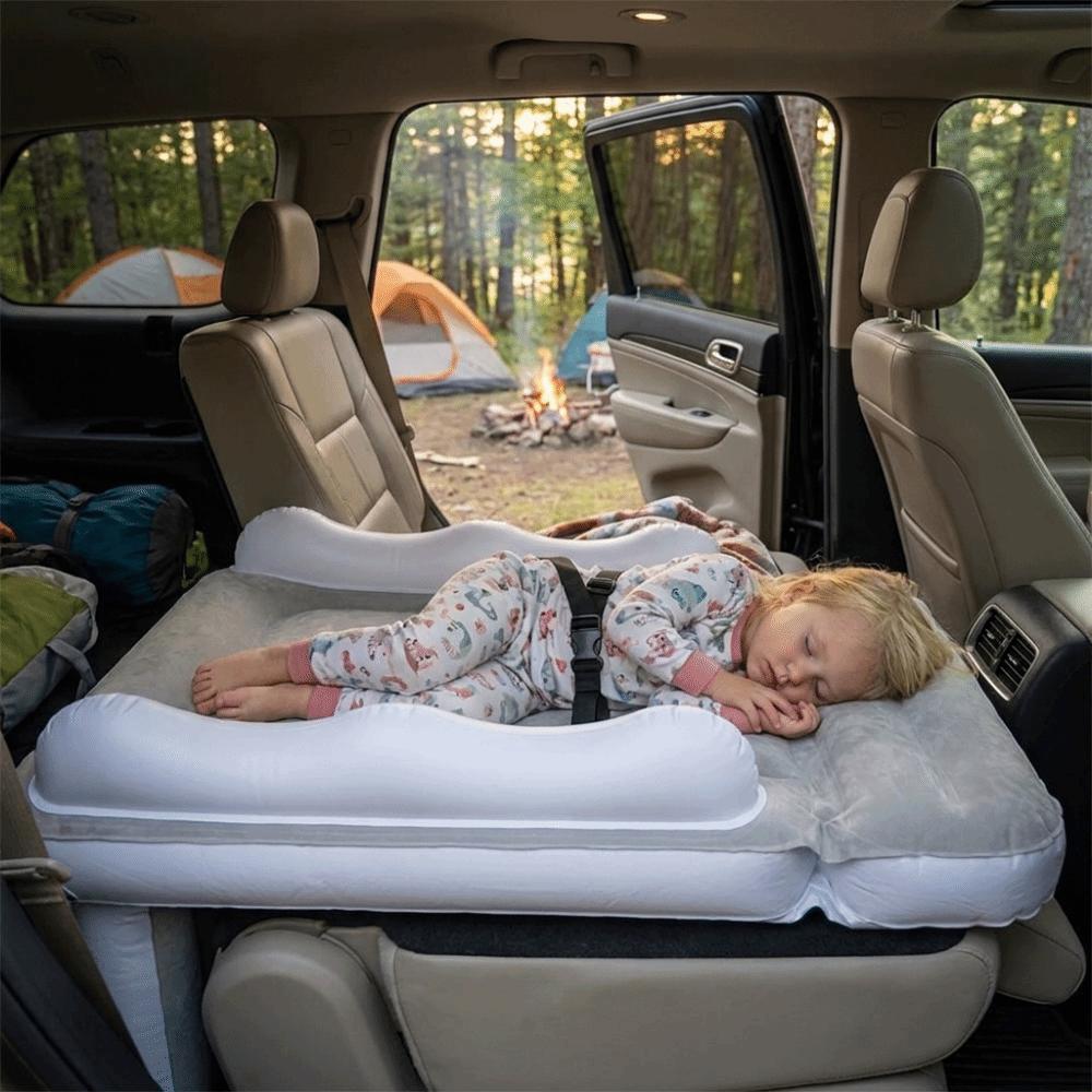 Inflatable Airplane Bed Heavy Duty Air Bed Seat Extender Safe Toddler Mattress Car Back Seat