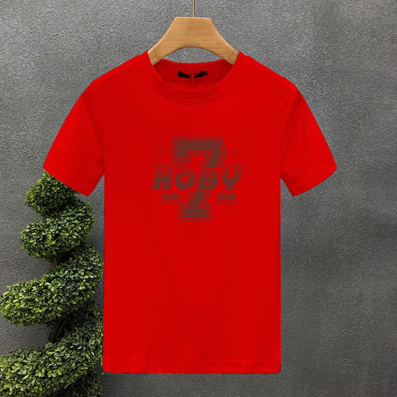 High Quality Luxury Brand 100% Cotton Design Letter 7Printing Tees Summer Harajuku For Men/Women Short Sleeve T-shirt Asian Size