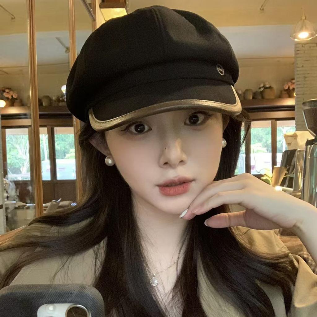 Die britische Schiebermütze, die Ihr Gesicht im Herbst und Winter zur Geltung bringt, ist künstlerisch und vielseitig und ein Trend bei Malermützen.