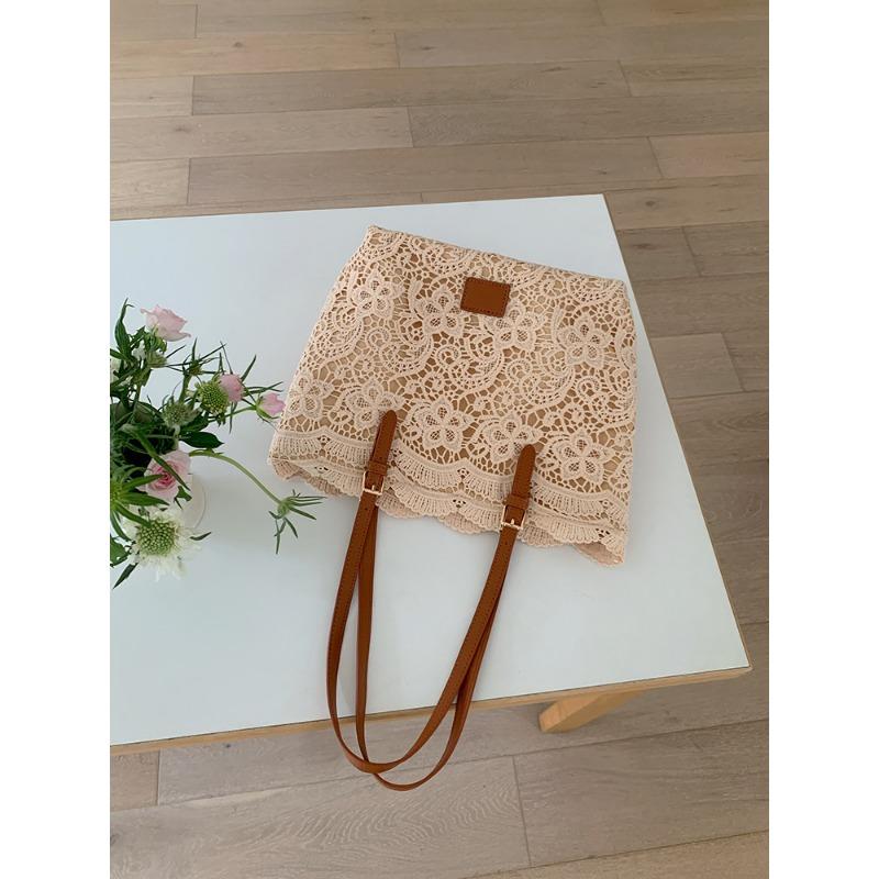 

Сумка-тоут Большая вместительная французская нежная ручная на плечо для повседневных поездок хаки