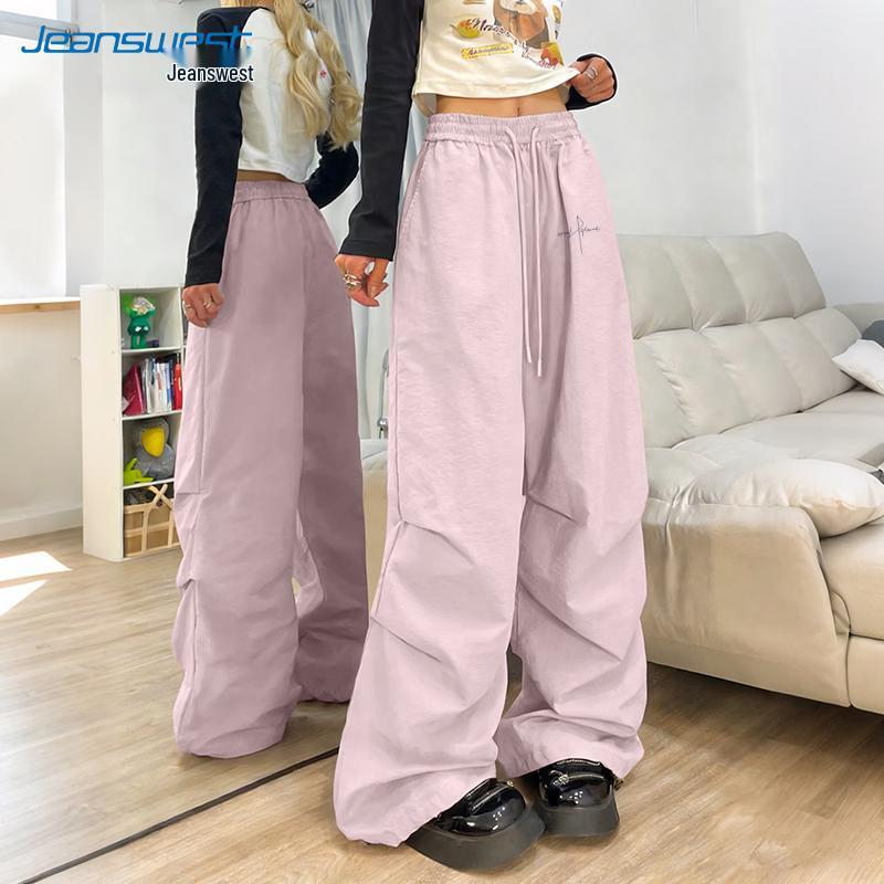 Jeanswest High-Waist Cursive English Print Loose Fit Pants