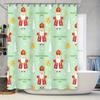 Decorative Shower Curtain Christmas Gift Present Happy Saint Nicholas Day Gift Set for Bathroom
