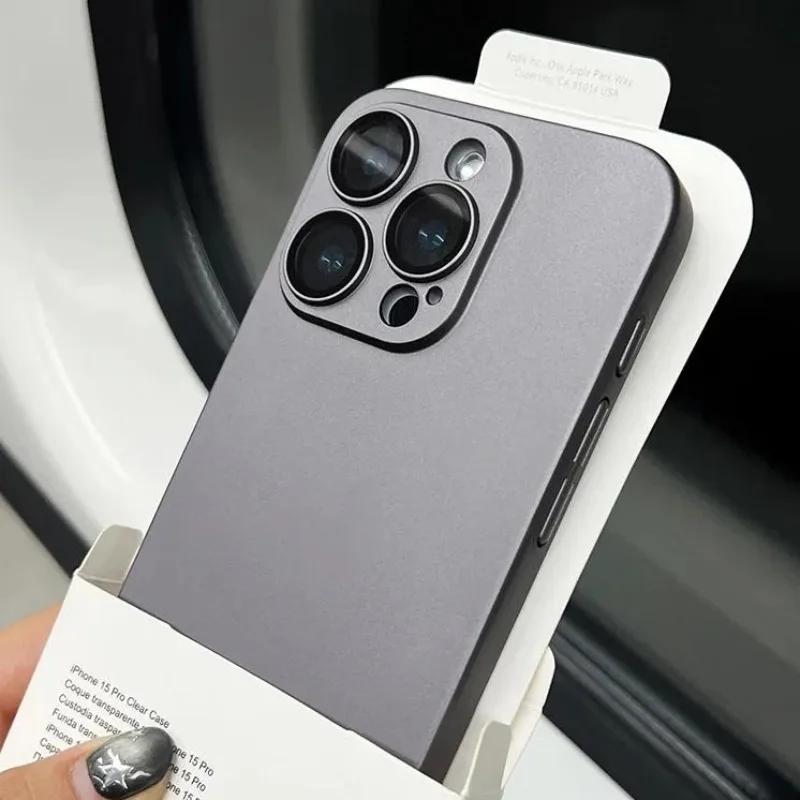 Luxury Color Ultra Thin Matte TPU Case for iPhone 17 Pro Max 16 15 14 Plus   11 Glass Camera Protection Shockproof Slim Case