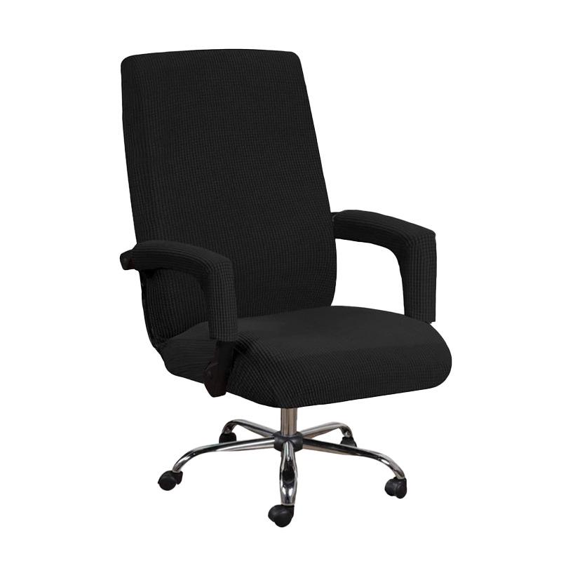 Elastic Polyester Corn Grid Fabric Chair Cover - Dustproof, Wear-Resistant, Stretch Seat Cover for Home and Office Chairs with Armrests.