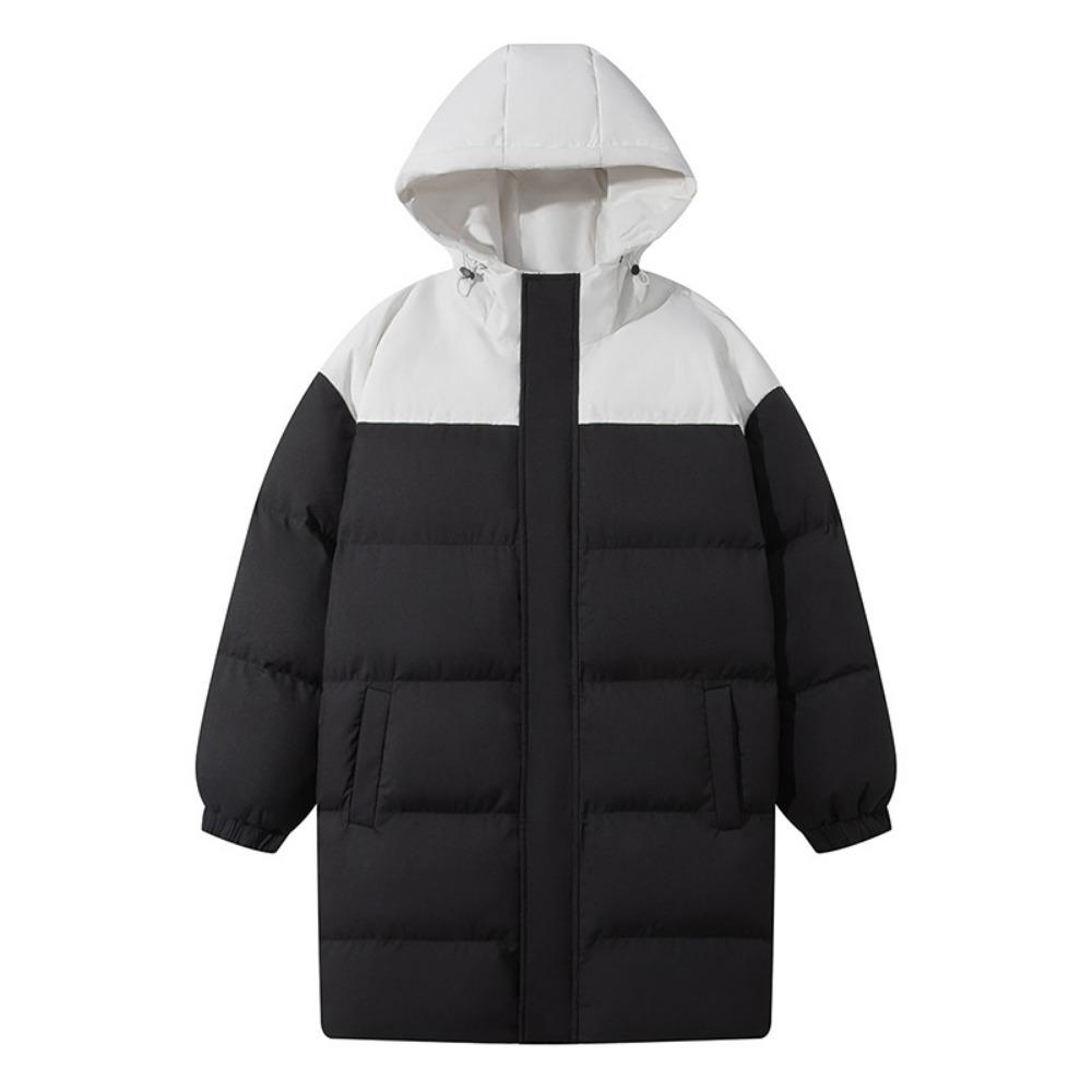 Long Knee-length Cotton-padded Jackets for Men and Women, Cold-resistant and Windproof Thick Sports Coats