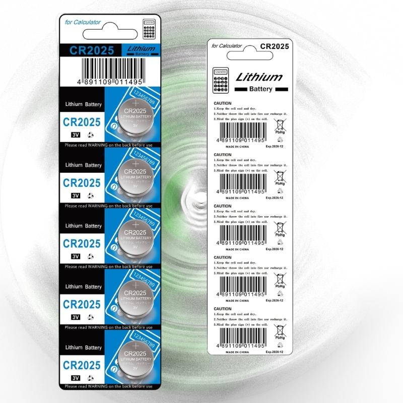 10/5Pcs CR2025 Button Cell Batteries High Performances 3V Power for Electronics Toys and Remote Controls Watches
